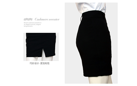 上海黑色包裙黑色女西服套裝工作服長衫襯衫及束口布袋產品支持定制